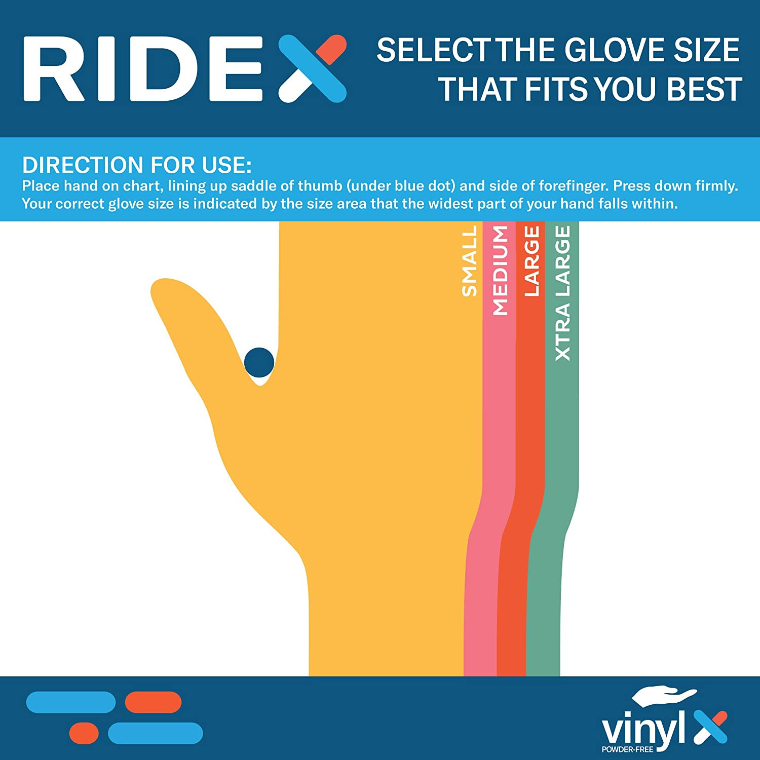 RIDEX Disposable Gloves Latex-Free Clear Vinyl Gloves [100-Count] Powder-Free A