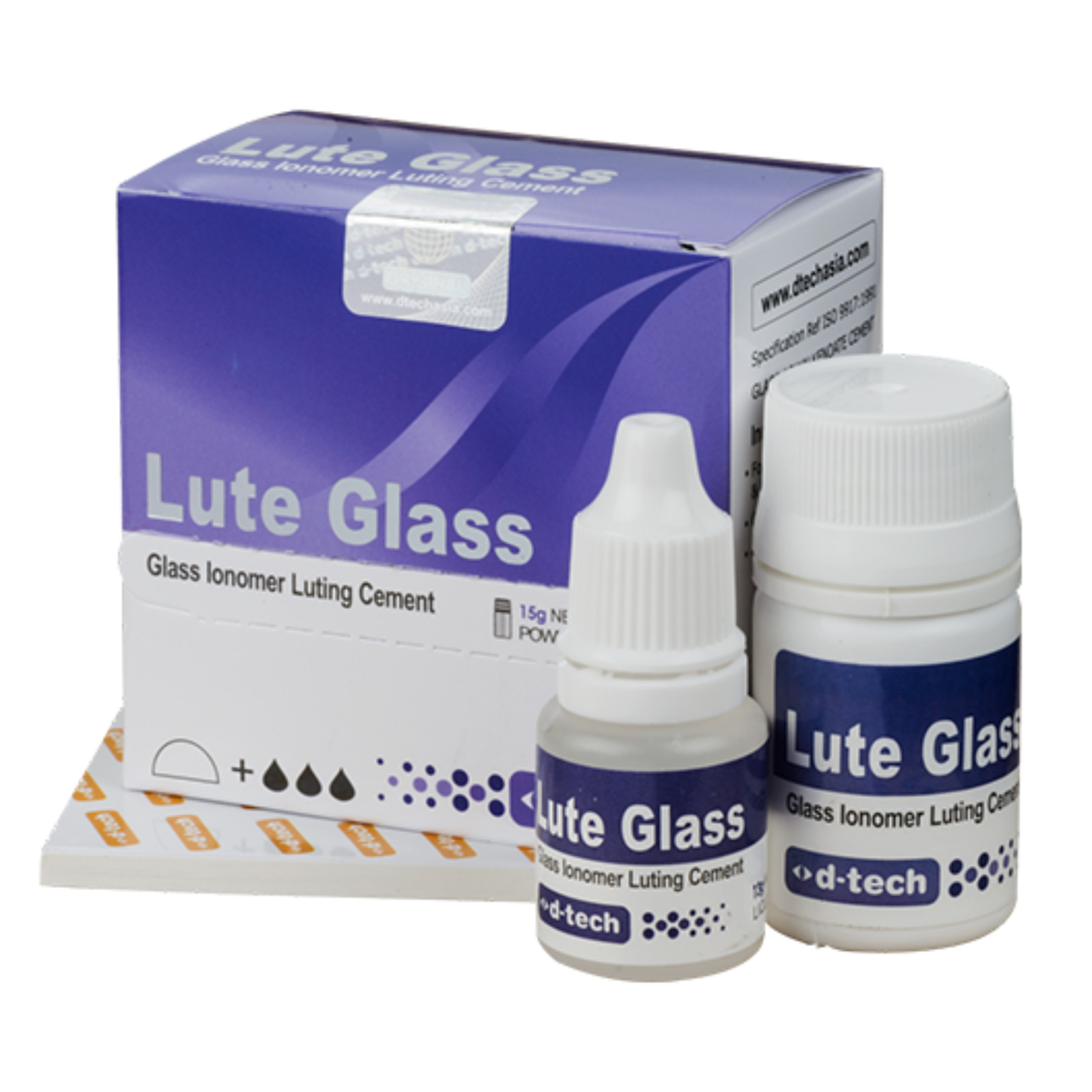 Lute Glass GIC Luting Cement Type 1 Radiopaque Dental Crown Bridge Bonding 15g