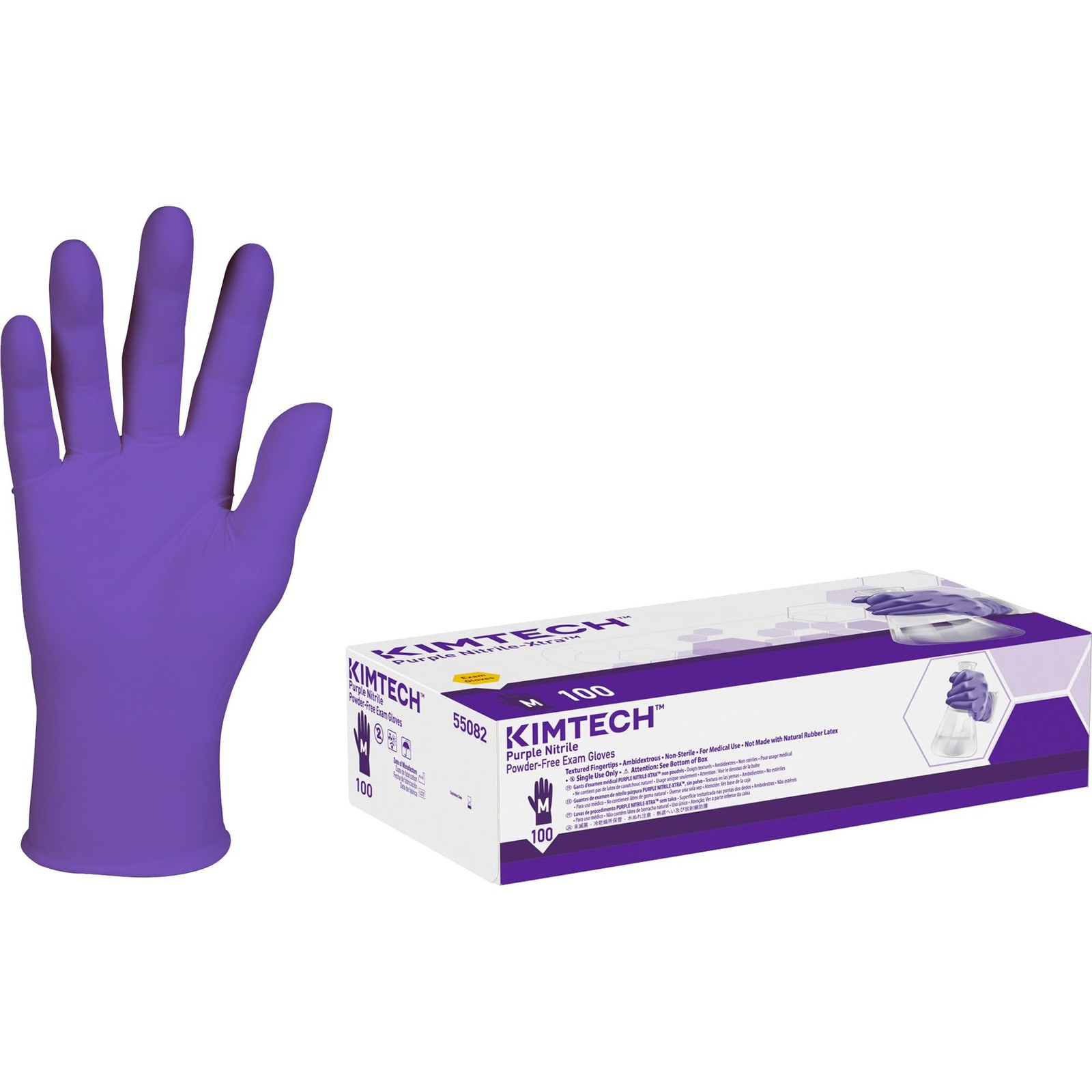KimberlyClark® Safeskin Purple Nitrile Exam Gloves, Medium, Purple, Box Of 100
