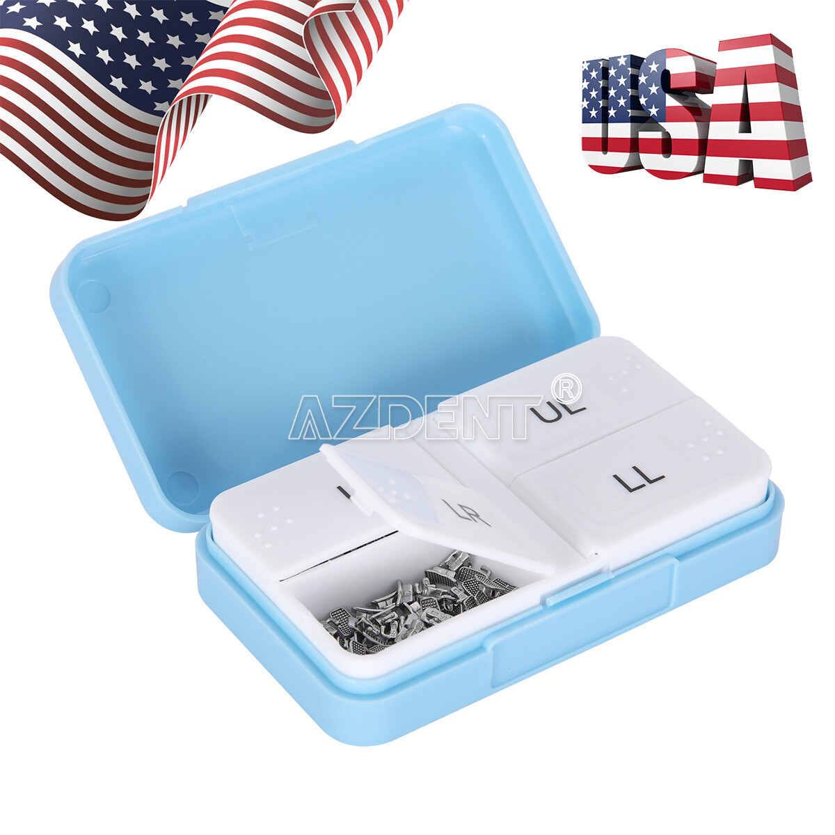 AZDENT Dental Orthodontic Buccal Tubes 1st 2nd Molar Roth MBT 022 /018 Bondable