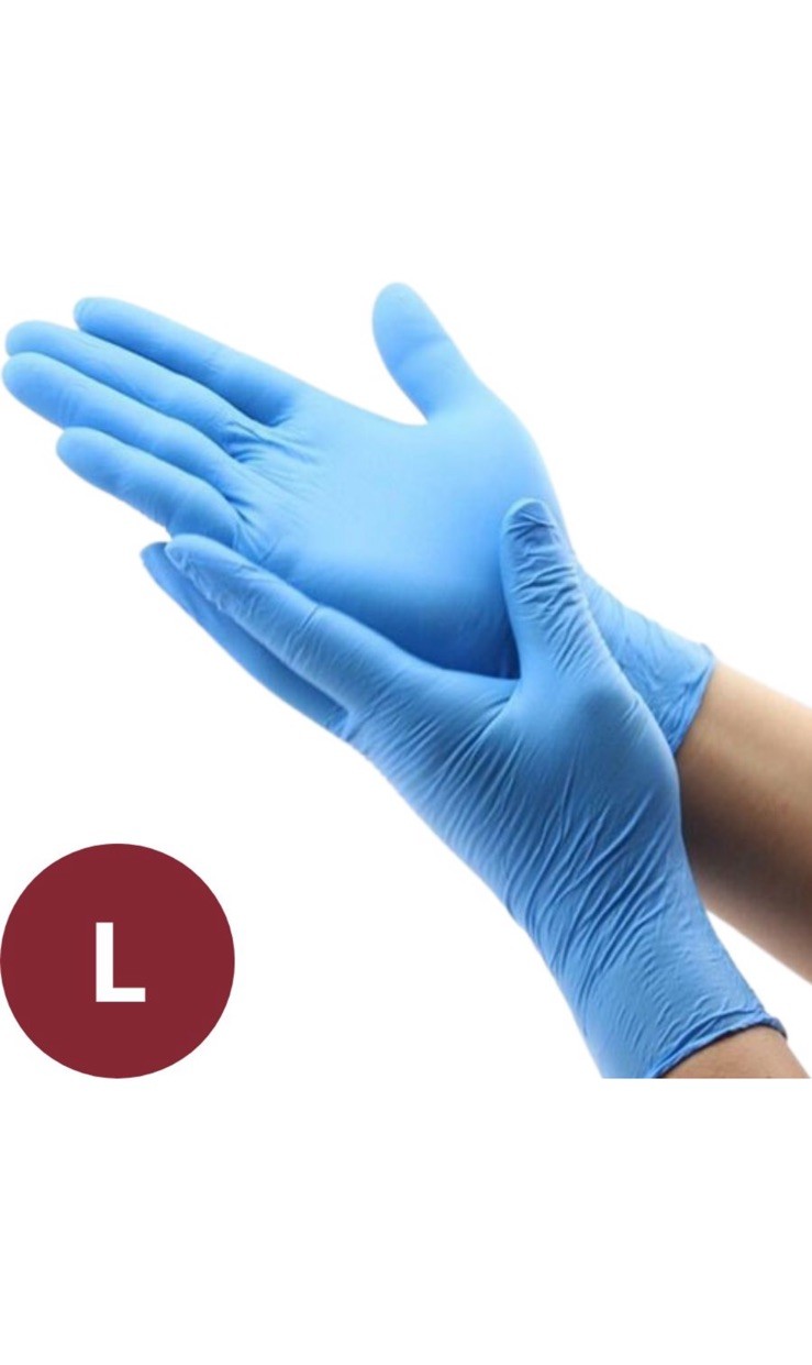 1000 Pcs Blue Nitrile Exam Gloves Large Disposable Powder & Latex Free Quality