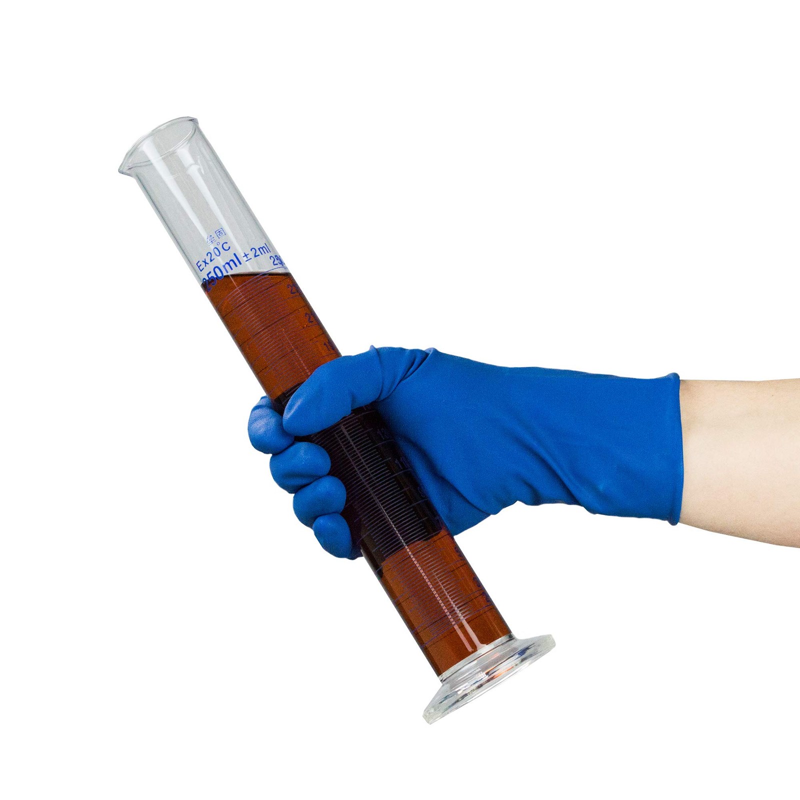 GLOVEWORKS HD Blue Latex Medical Gloves, Large, 50~Count, 13 Mil, 12 in