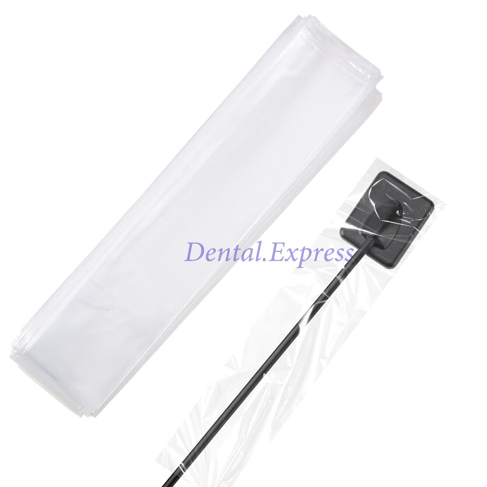 500 X-ray Sensor Sleeve Dental Disposable Plastic Protector Size 4.2/4.5cmx20cm