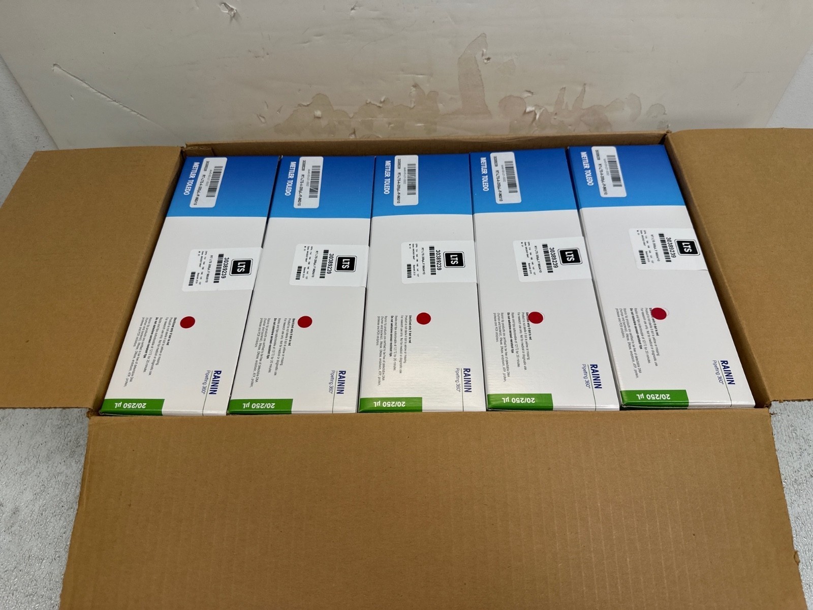 (4800) Rainin BioClean Ultra 200uL RT LTS Filter Pipette Tip Racks 30389239
