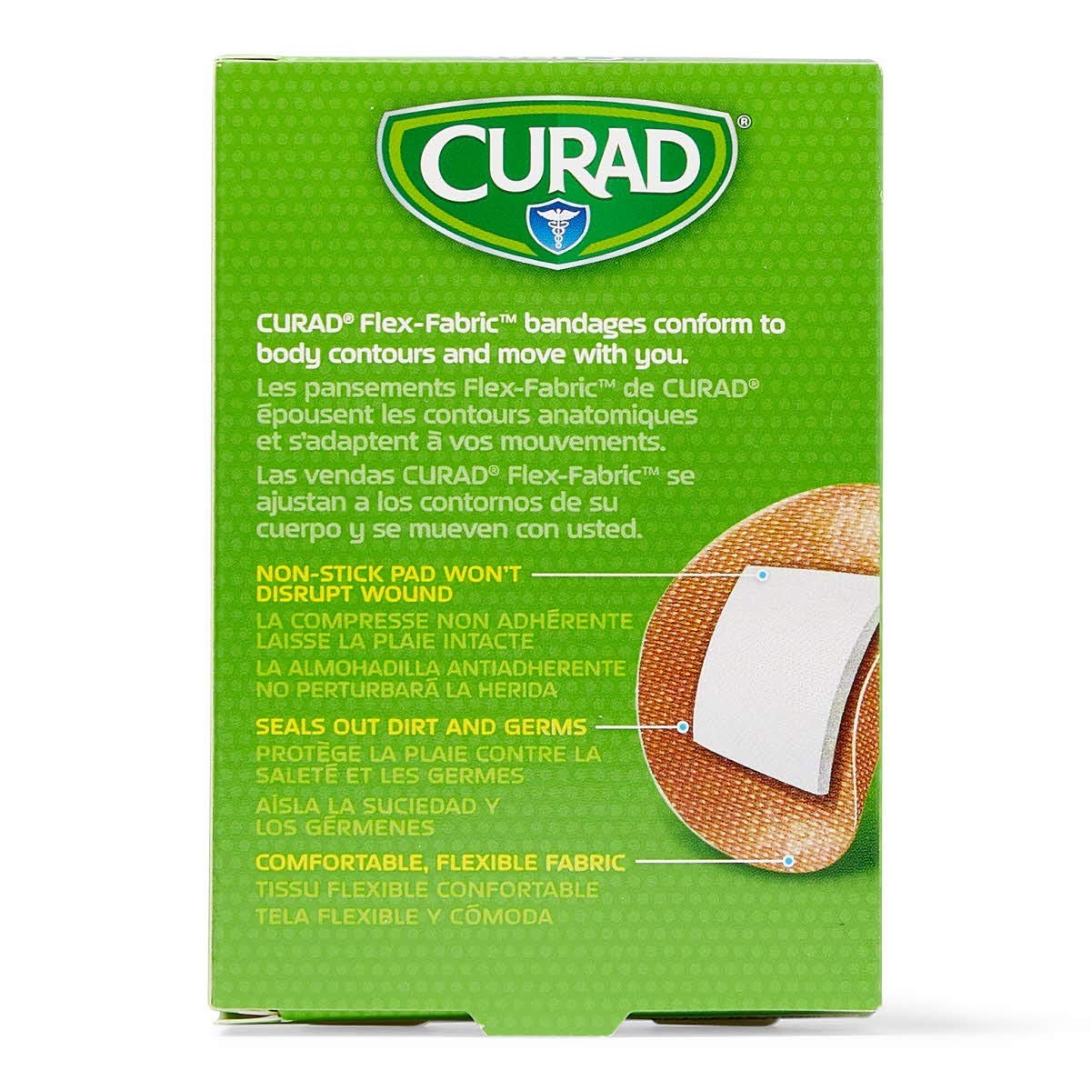Curad Flex Fabric Spot Adhesive Bandages Bandage Diameter Is 7/8 Pack Of 1200