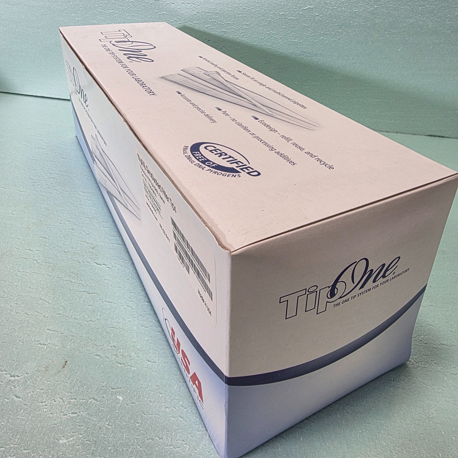 TipOne 1120-3810 10uL XL Graduated Filter Pipette Tips 10 Racks 960 Total