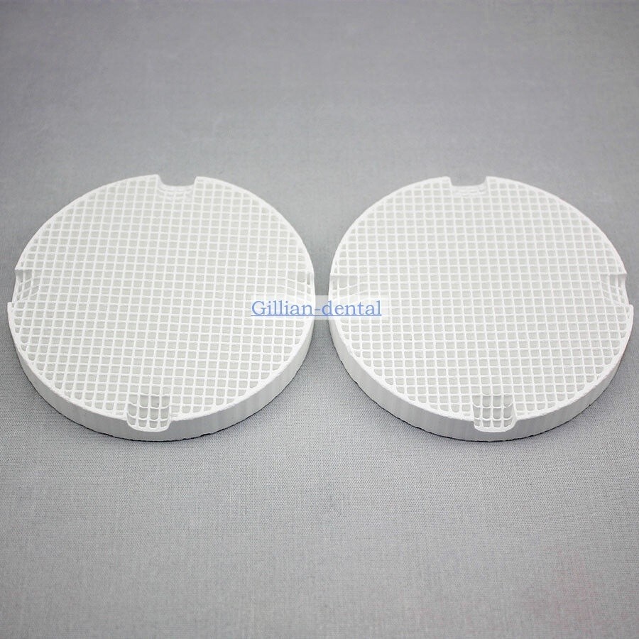 2x Dental Lab Porcelain Honeycomb Firing Roast Trays&20 Ceramic Zirconia Pins