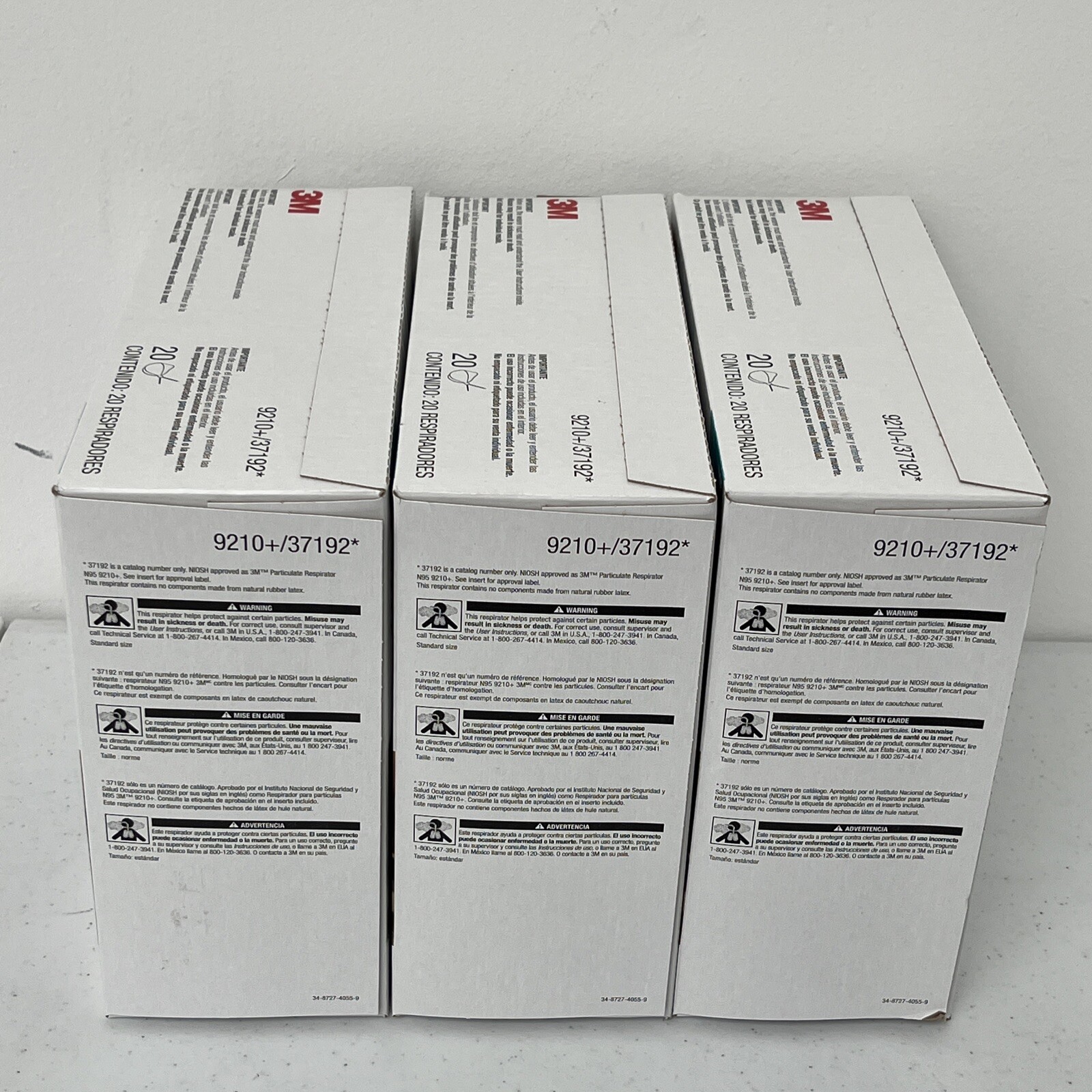 3M AURA 9210 PARTICULATE RESPIRATOR N95 MASKS 3x20pcs/Box (60) **AUTHENTIC**