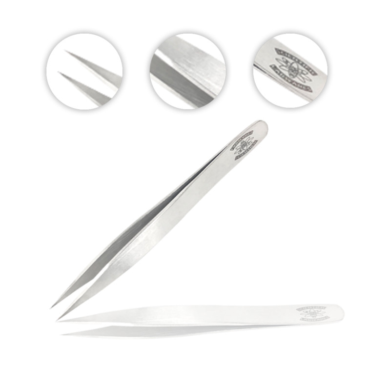 General Purpose Forceps/Tweezers with Straight Strong Smooth Tips and Handle SS