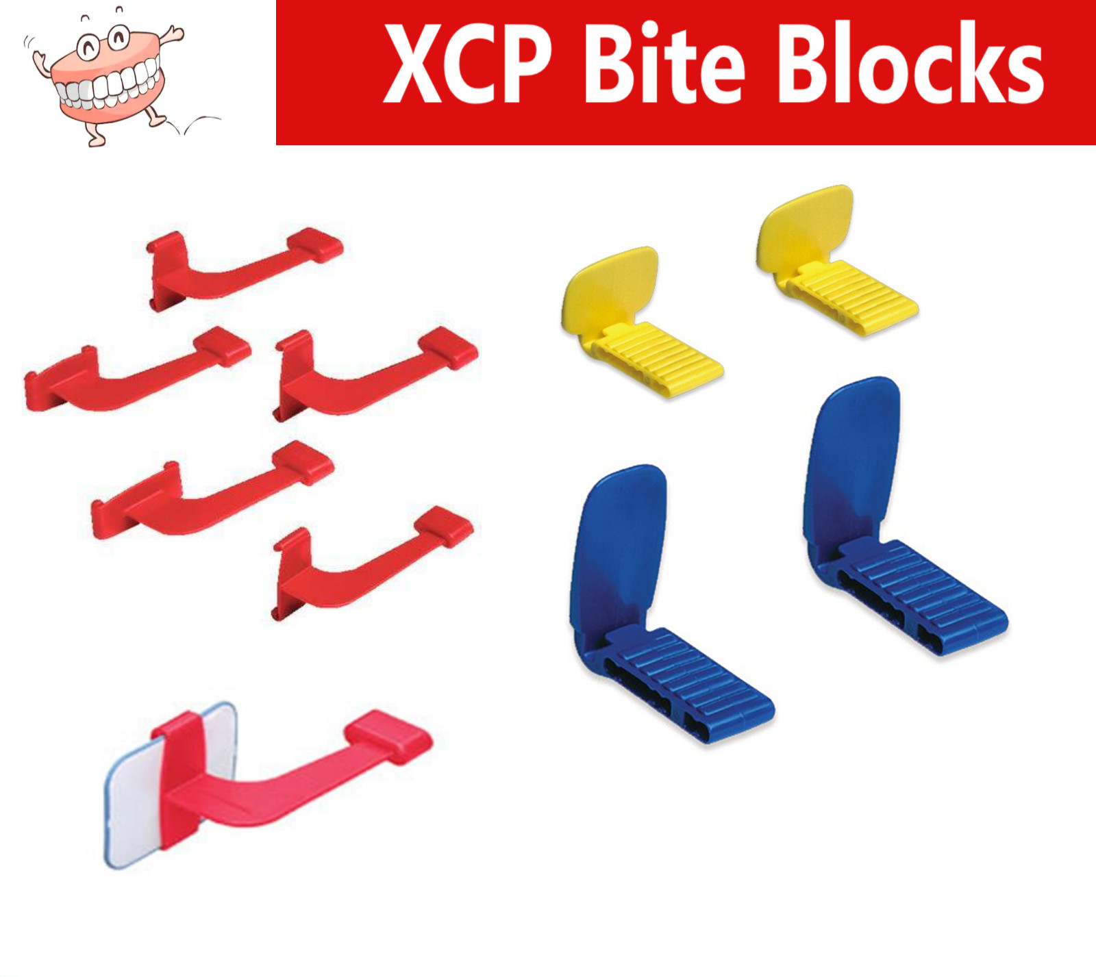Dental X-Ray Film XCP PSP Sensor Biteblocks Bitewing, Posterior, Anterior
