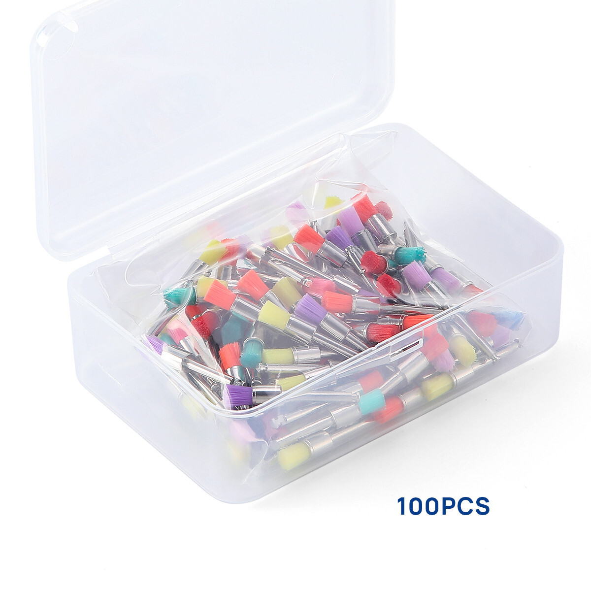 1Box/100pcs Dental Colorful Nylon Bowl Polishing Polisher Prophy Brushes