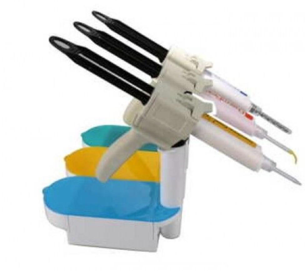 DX MIxer Holder for Mixing Tip and Dispenser Gun Holder up to 3 dental dispenser