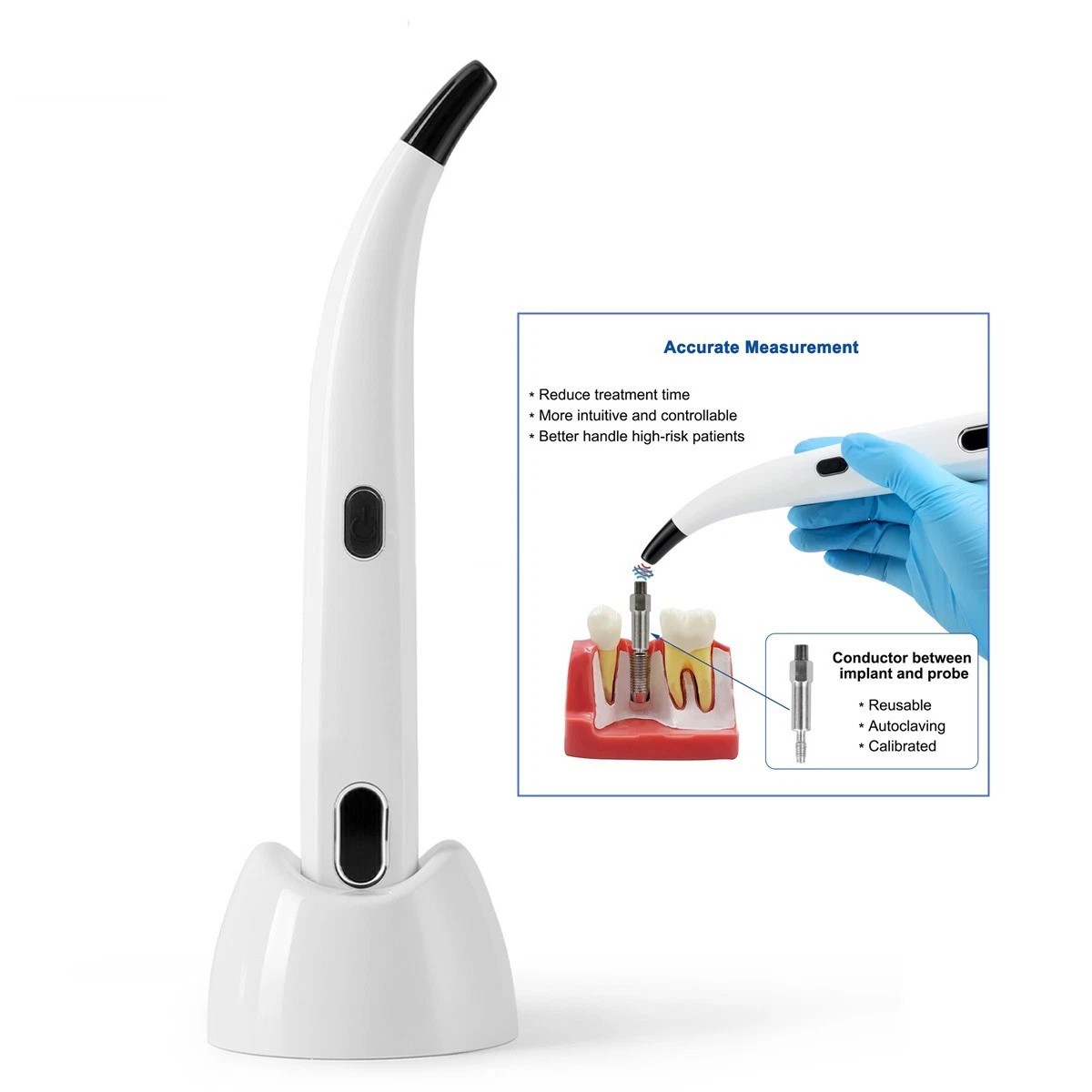 Dental Osstell Beacon ISQ Implant Stability Meter Measurement Osseointegration
