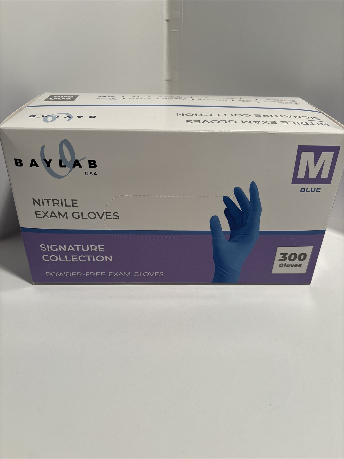 Baylab Nitrile Exam Gloves 300/box Powder Free (medium)