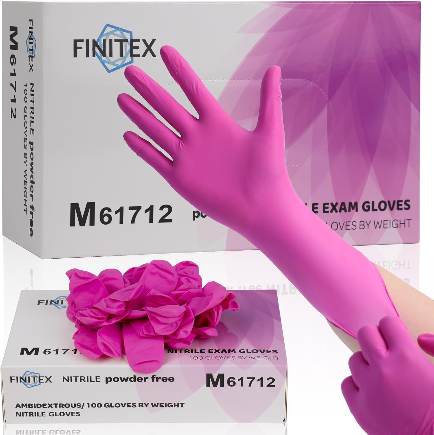 Nitrile Disposable Latex-Free Gloves – 3.5Mil 100/1000PCS Powder-Free Latex Free