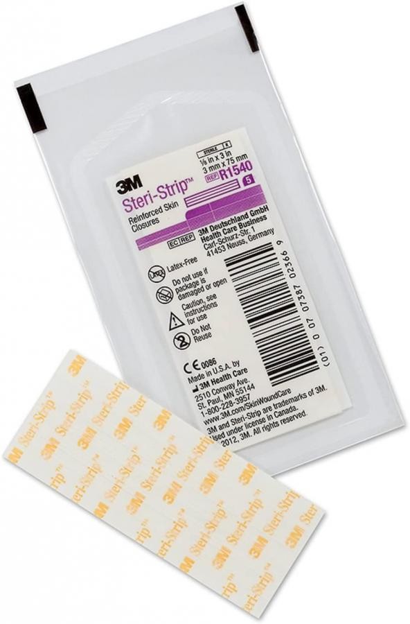 Steri-Strip Skin Closure Strip, 1/8 X 3 Inch, 5 per Pack, 250 Count, R1540