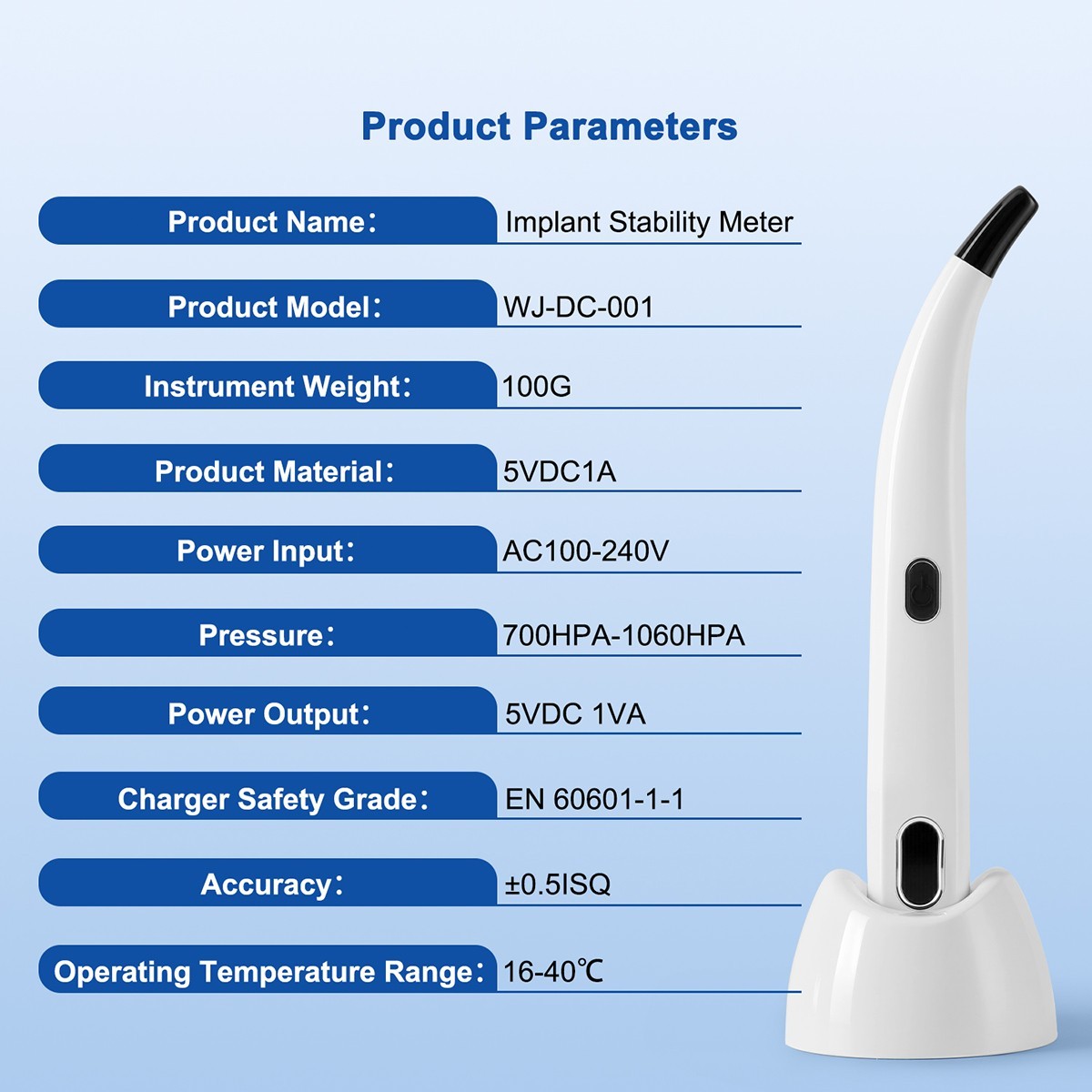 Dental Osstell Beacon ISQ Implant Stability Meter Osseointegration Monitor WJ