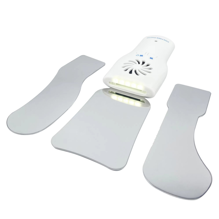 Dental Occlusal Anti-Fog Mirror Fog Free LED Intra Oral Photo System 4 Mirrors