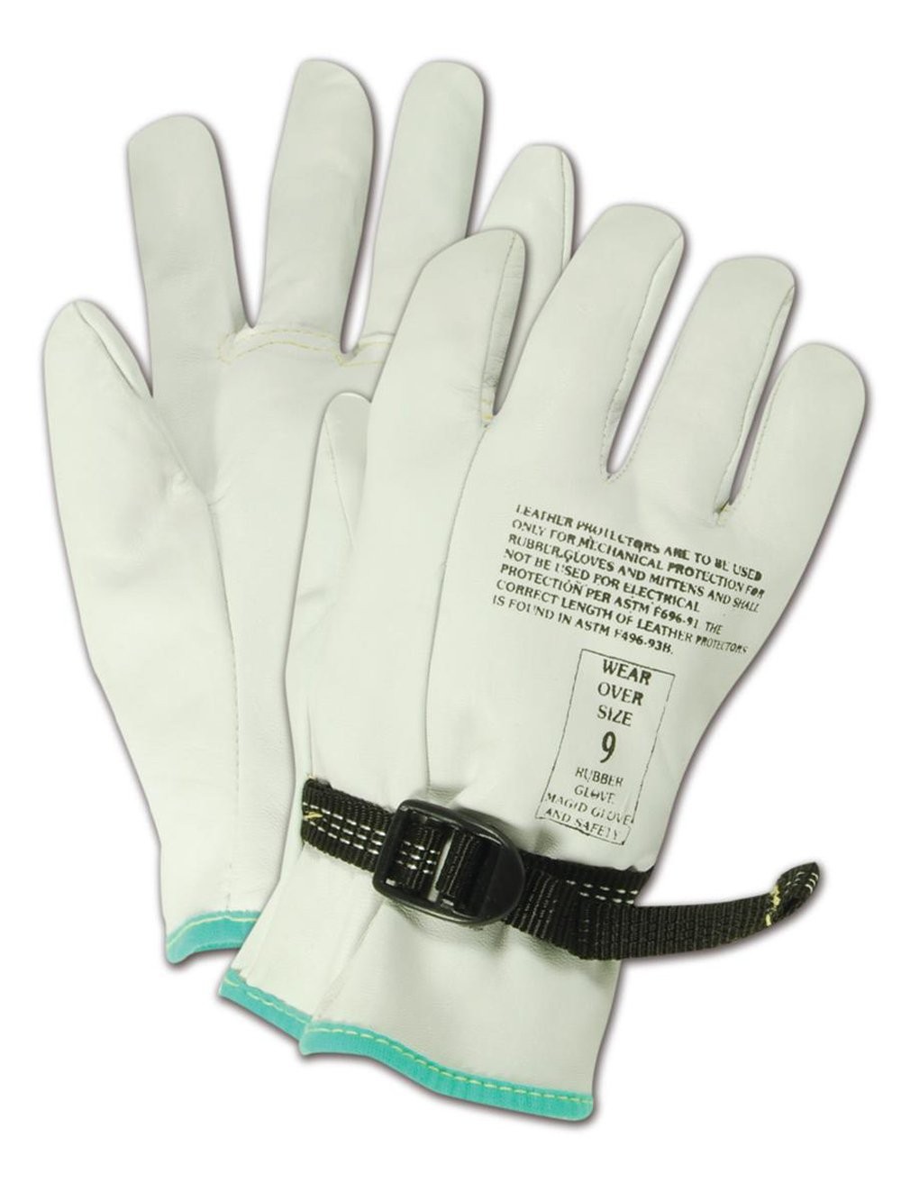 Magid Powermaster 9 Voltage Leather Protector Gloves 1 Pair Size 10/Xl 12501Ps