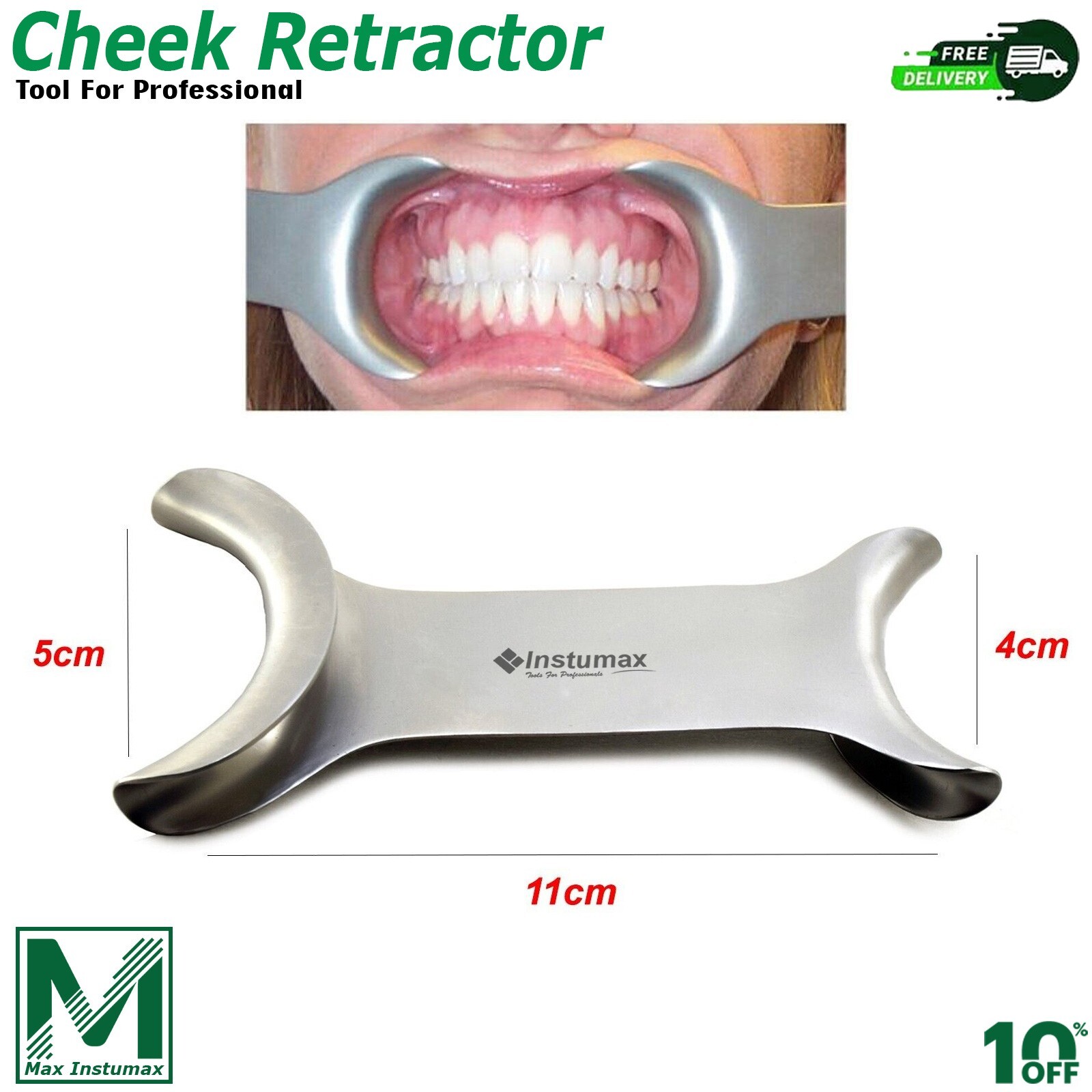 Dental C-shape Cheek Retractor Teeth Whitening Mouth Opener Mouth Spreader Lip S