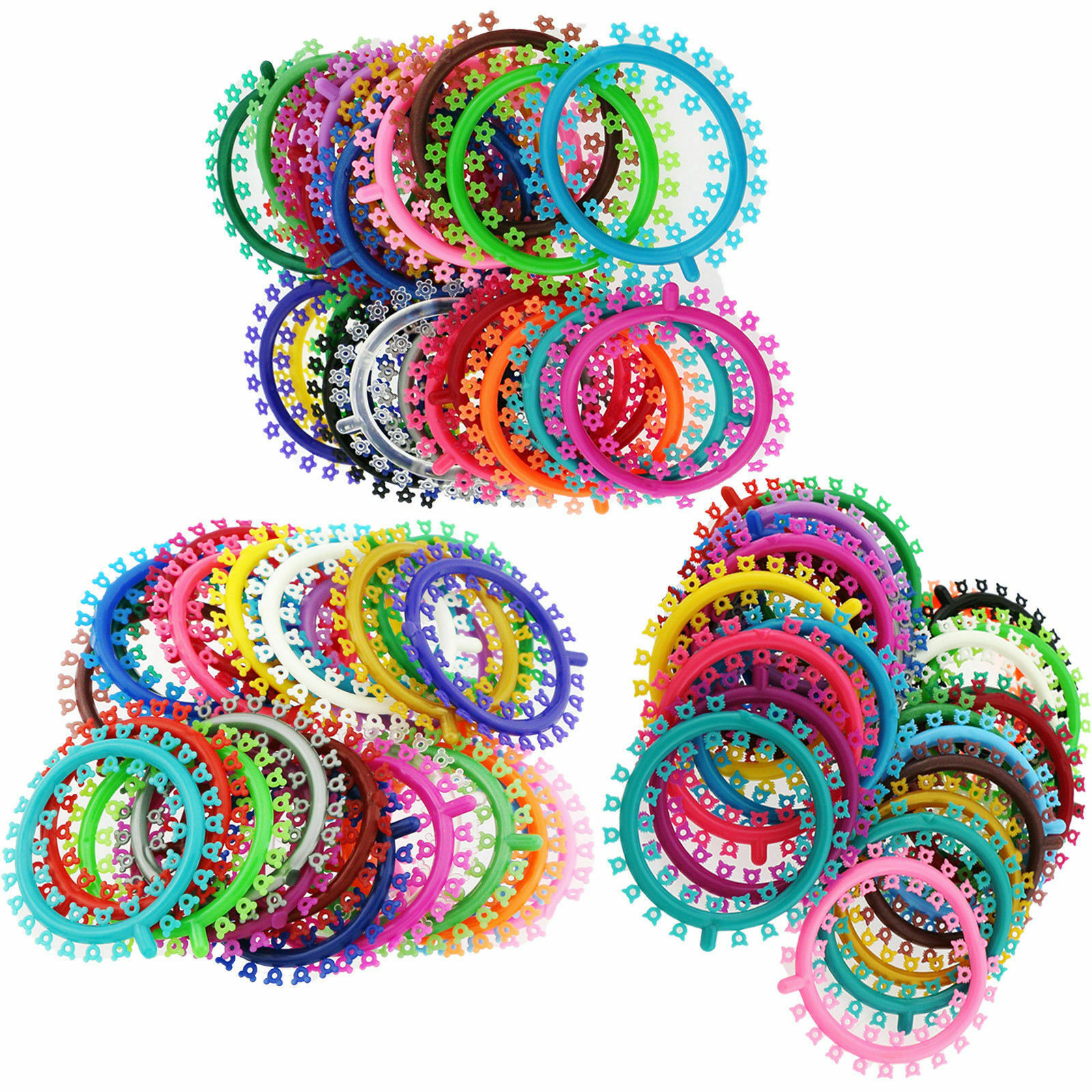 3000 Pcs Dental Ortho Cartoon Ligature Ties Flower/Mickey/Kitty Rubber Bands