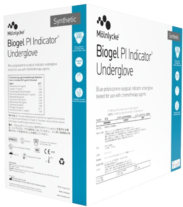 Molnlycke Biogel PI Indicator Underglove Sz 9 Polyisoprene 41690 New 40 Pairs