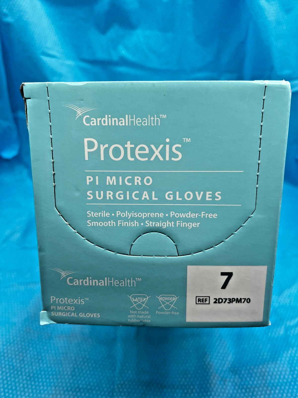 *50-Pairs* Cardinal Health Protexis PI Micro Surgical Size-7 Gloves 2D73PM70