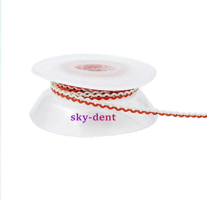 Dental Ortho Elastic Ultra Power Chain Rubber Band Elastolink Double Color Chain