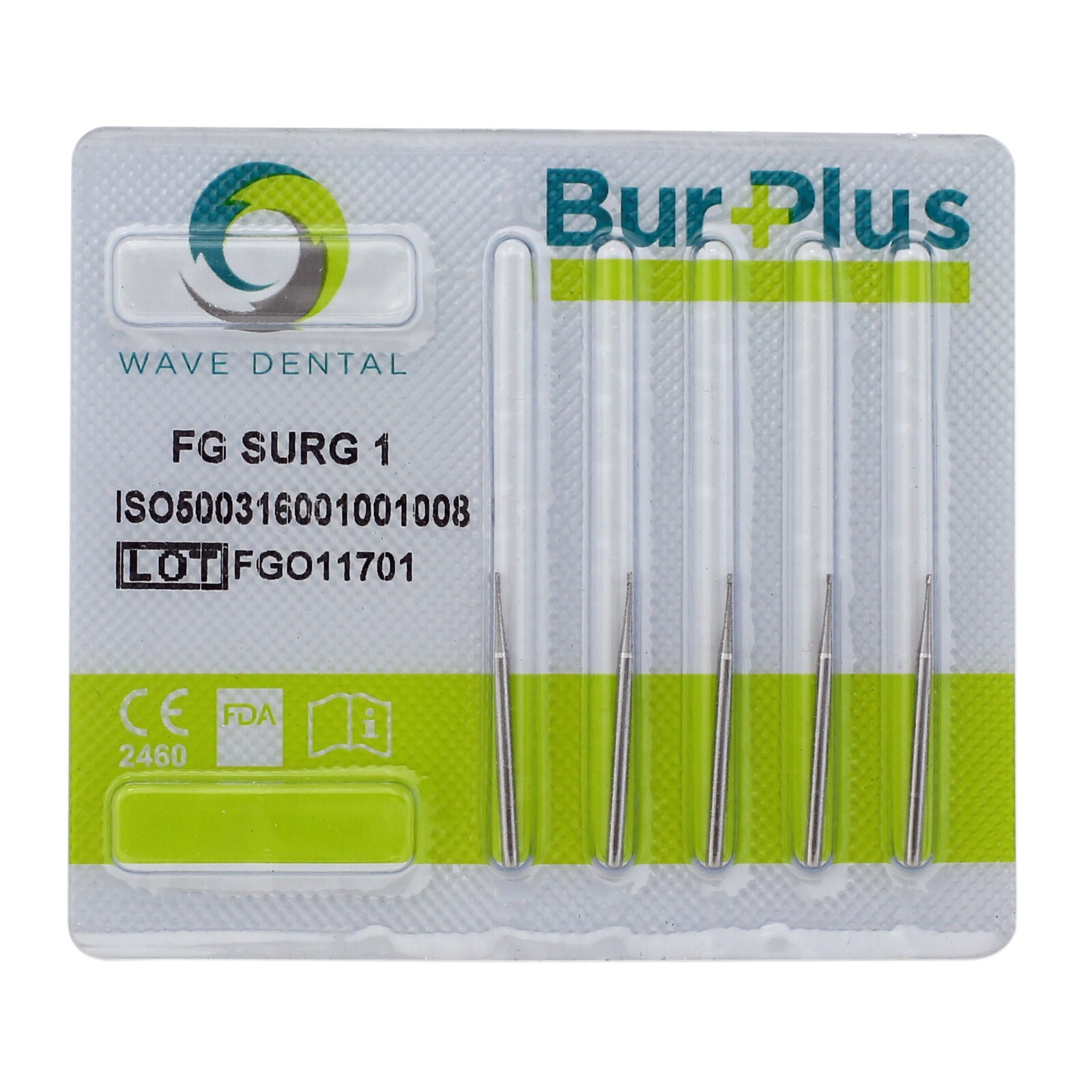 Wave Dental Surgical Burs Round Long 1/4 330 8 702L Carbide Bur 25mm High Speed