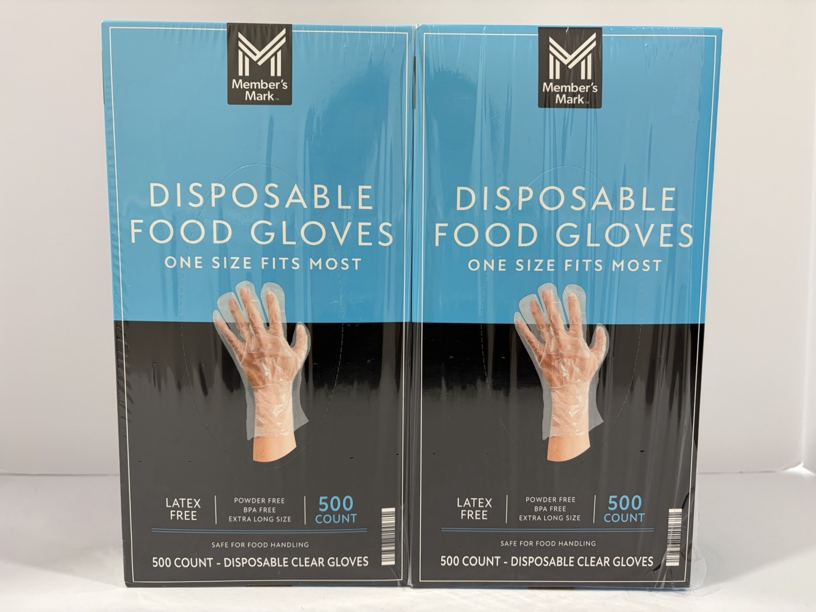 1000 Disposable Clear Gloves Latex Free Plastic Food Safe 2 Boxes 500 Ct 💨 Ship