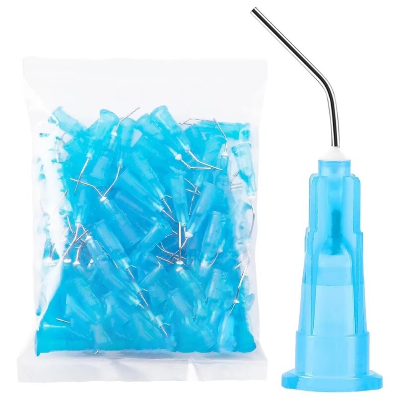 Irrigation Dental Pre Bent Needle Tips For Flow Etch Composite Resin Acid Syring