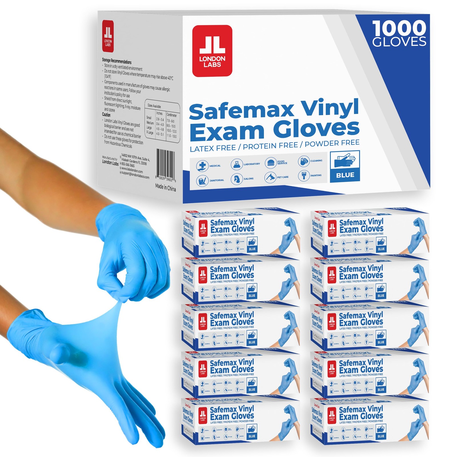 Synthetic Vinyl Exam Gloves (1000, Large)