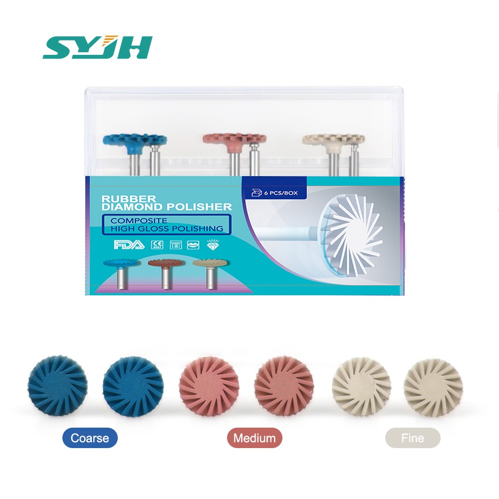 Dental Composite Polishing Kit Diamond System RA Disc 14mm Wheel Polisher 1Box