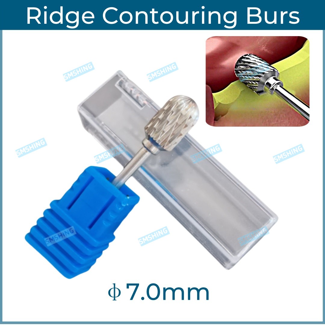 7.0mm Dental Trimming Drill Shaping Sculpting Bon Ridge Contouring Bur Ananas