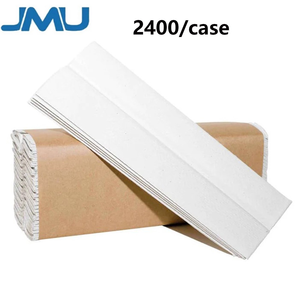 2400/Case MARK3 Dental 1-Ply C-Fold Towels White Recycled 100-1344