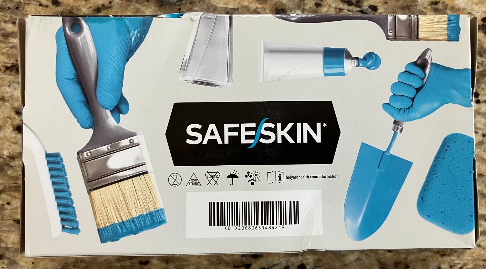 SafeSkin Nitrile Disposable Exam Gloves – Box of 100 Med Duty medium size