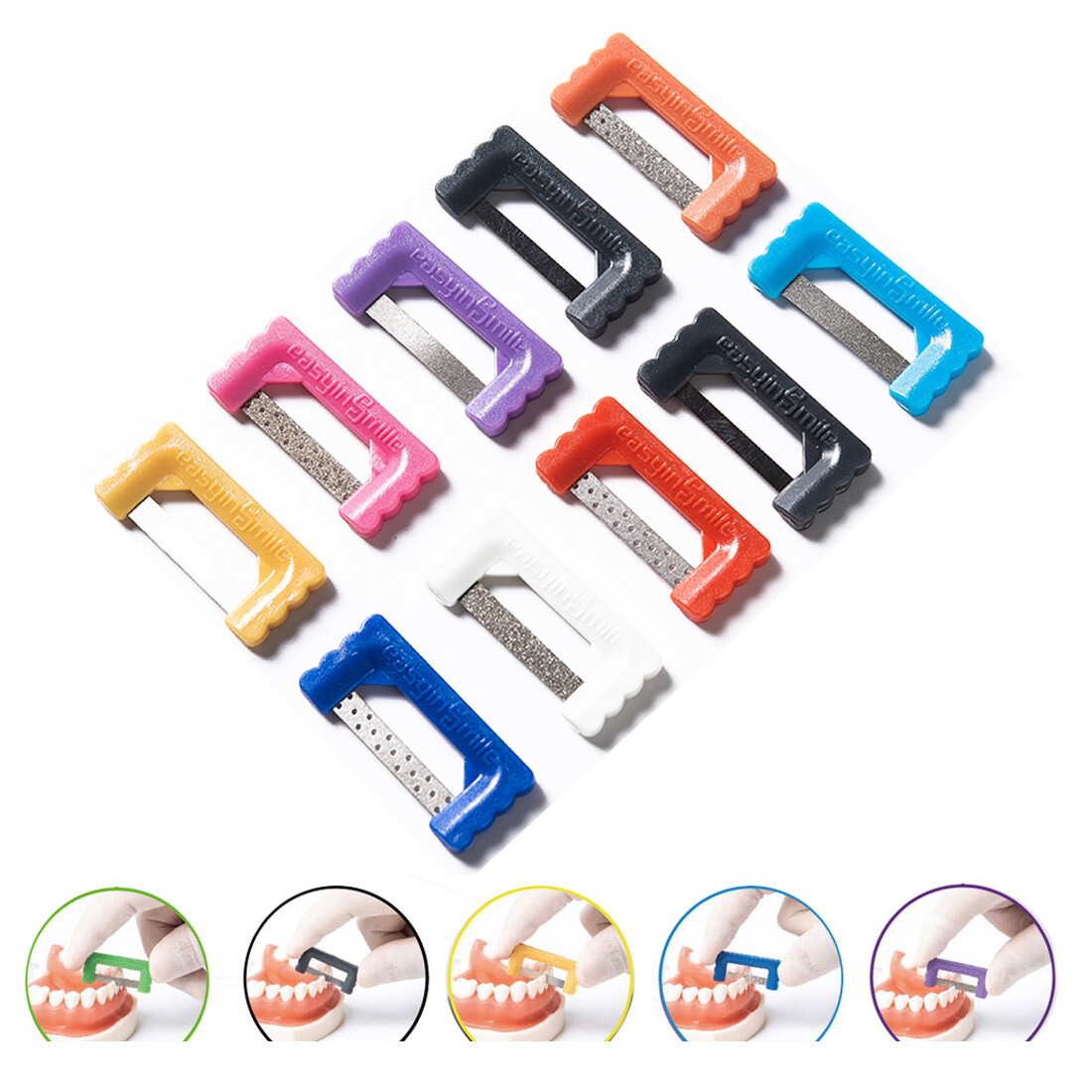10Pcs Dental Orthodontic IPR Strip IR Kit Interproximal Enamel Restorative strip