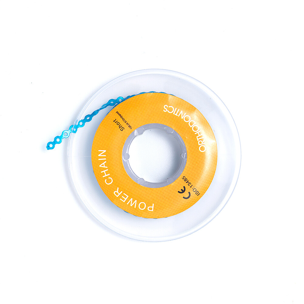 Dental Ortho Material Colorful Elastics Power Chain Ortodoncia Spool Rubber Band