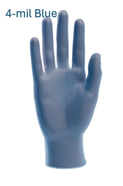 4-Sizes SureCare® Powder Free BLUE VINYL- General Purpose NOT FOR MEDICAL USE
