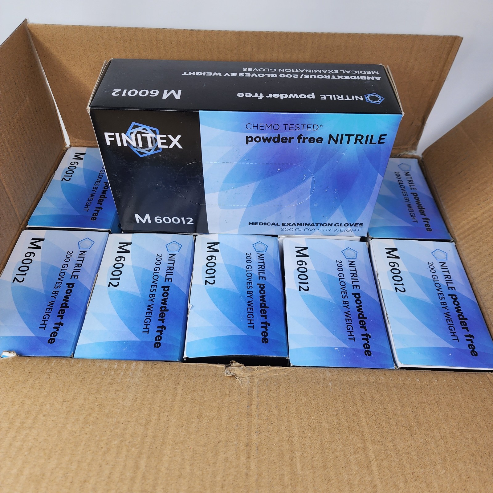 2000 Count Blue Nitrile Disposable Gloves, Medium Size, Powder Free