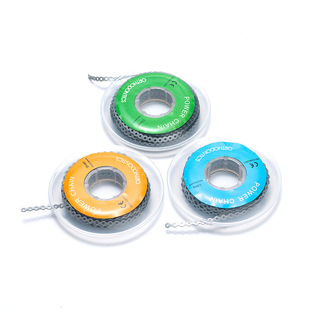 Dental Ortho Material Colorful Elastics Power Chain Ortodoncia Spool Rubber Band