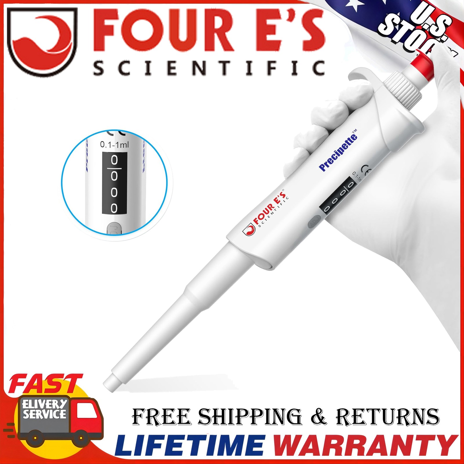 0.1ul-10ml Single Channel Pipettor Adjustable Micropipette Lab Manual Pipettor