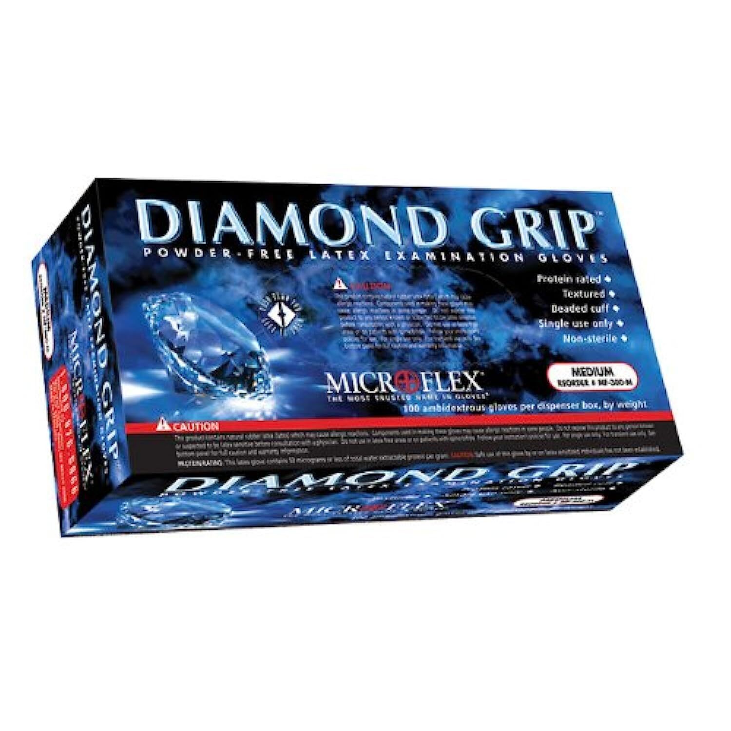Microflex Diamond Grip Mf300 Disposable Latex Gloves For Automotive Machinery In