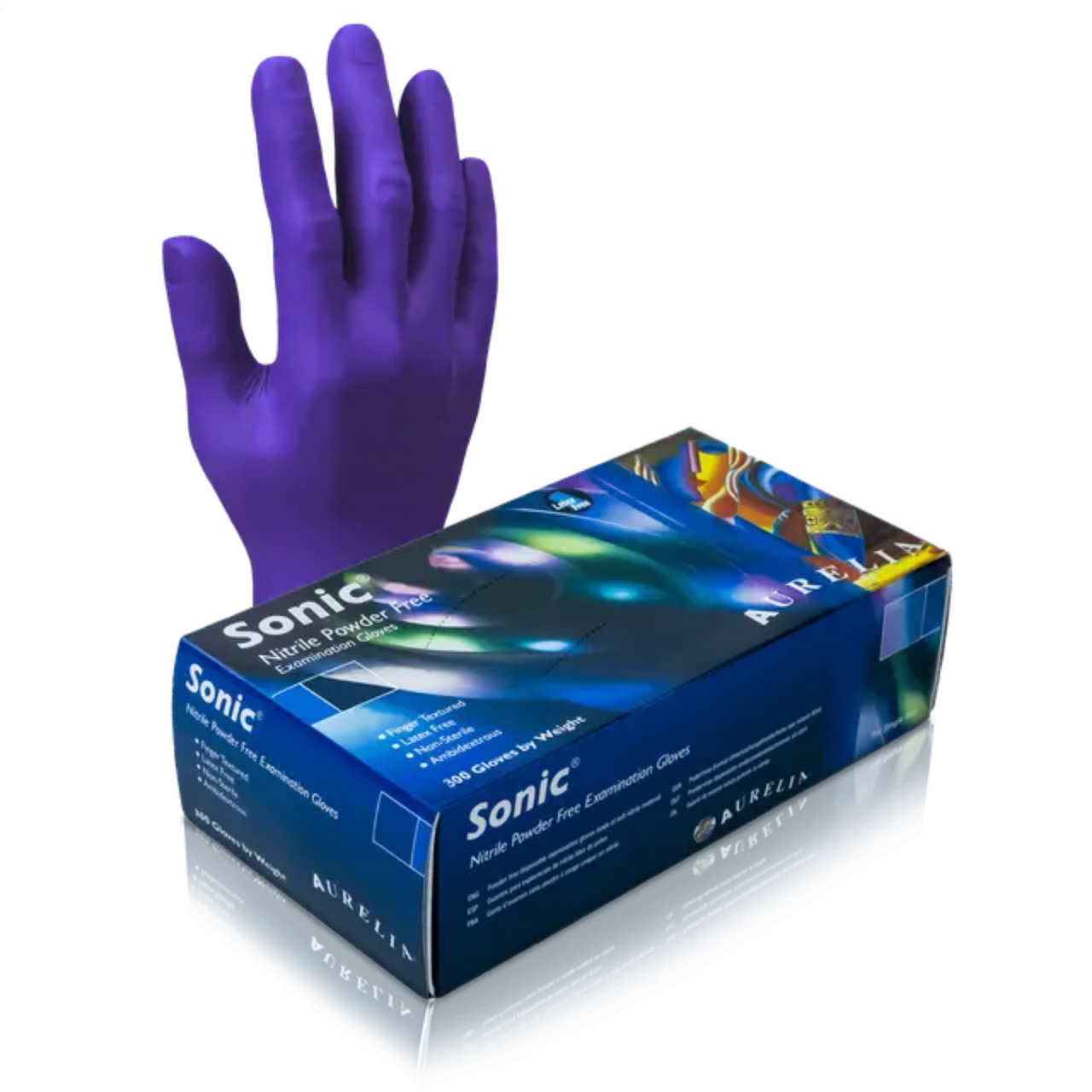Aurelia Sonic Nitrile PF Gloves, 300/Box, Large