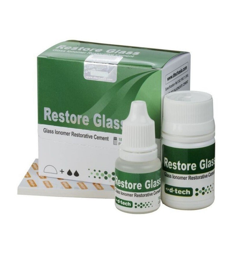 Restore Glass Ionomer Restorative Cement Dental Filling Kit Powder Liquid