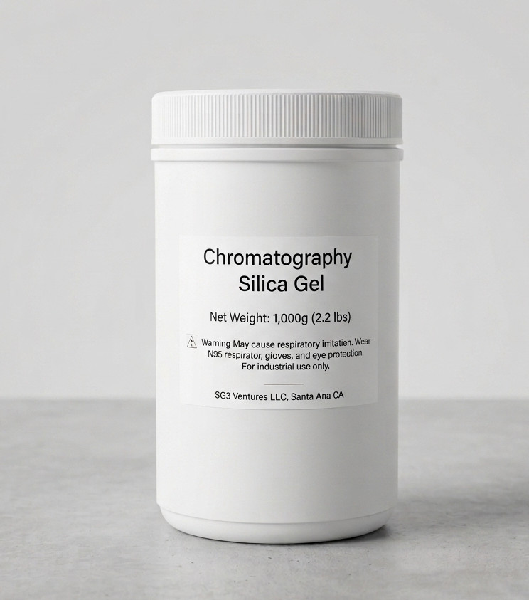 Chromatography Silica Gel 1KG 300-400 Mesh 60A Pore CRC 99% SiO2 Lab Grade