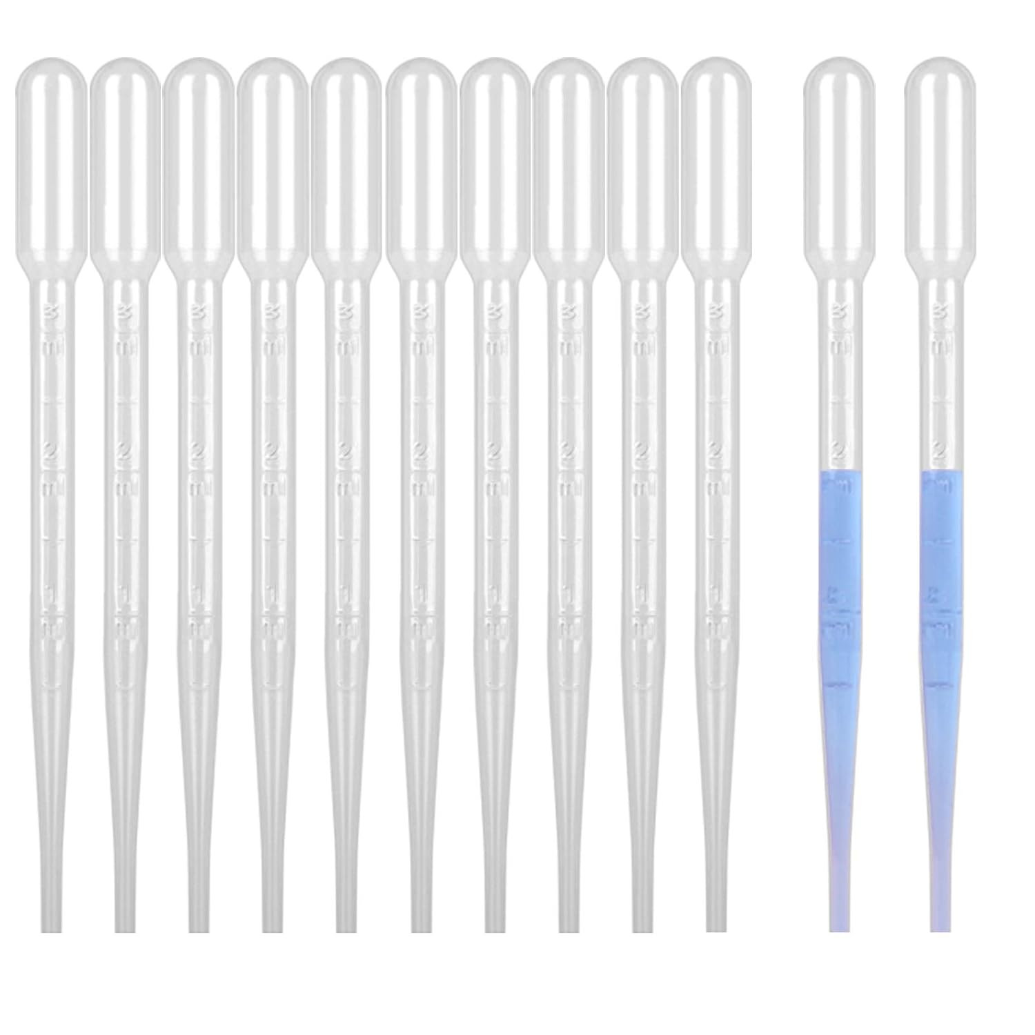 3ML Plastic Pipettes Disposable Eye Dropper Pipettes, Premium Graduated Pipet…