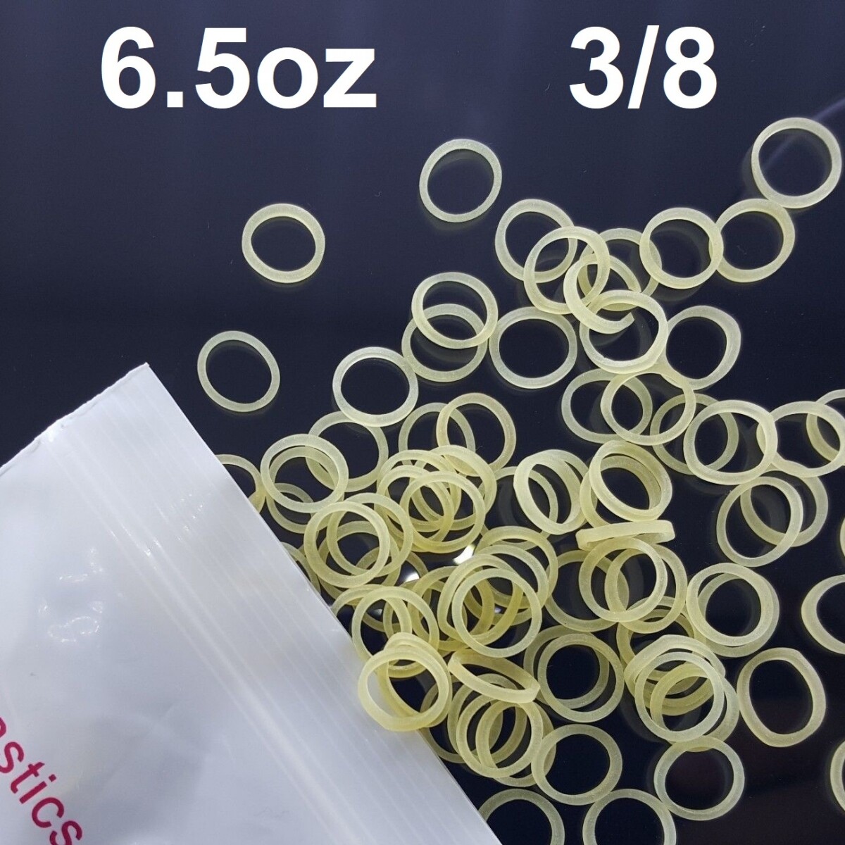 100x Dental Orthodontics Elastic Teeth Rubber Bands for Braces 6.5oz Force 3/8″