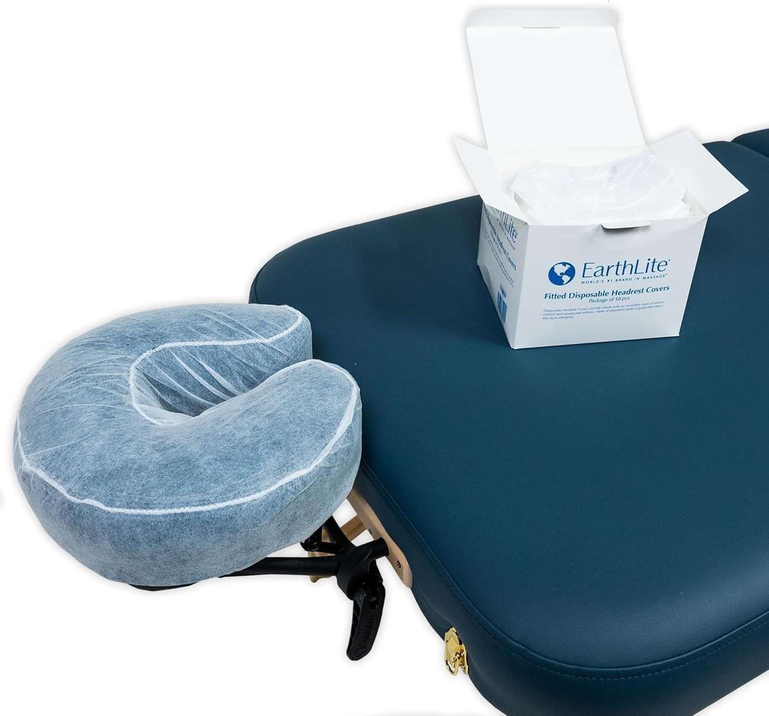 Easy-Use Fitted Disposable Face Cradle Covers – 50 Count for All Massage Tables