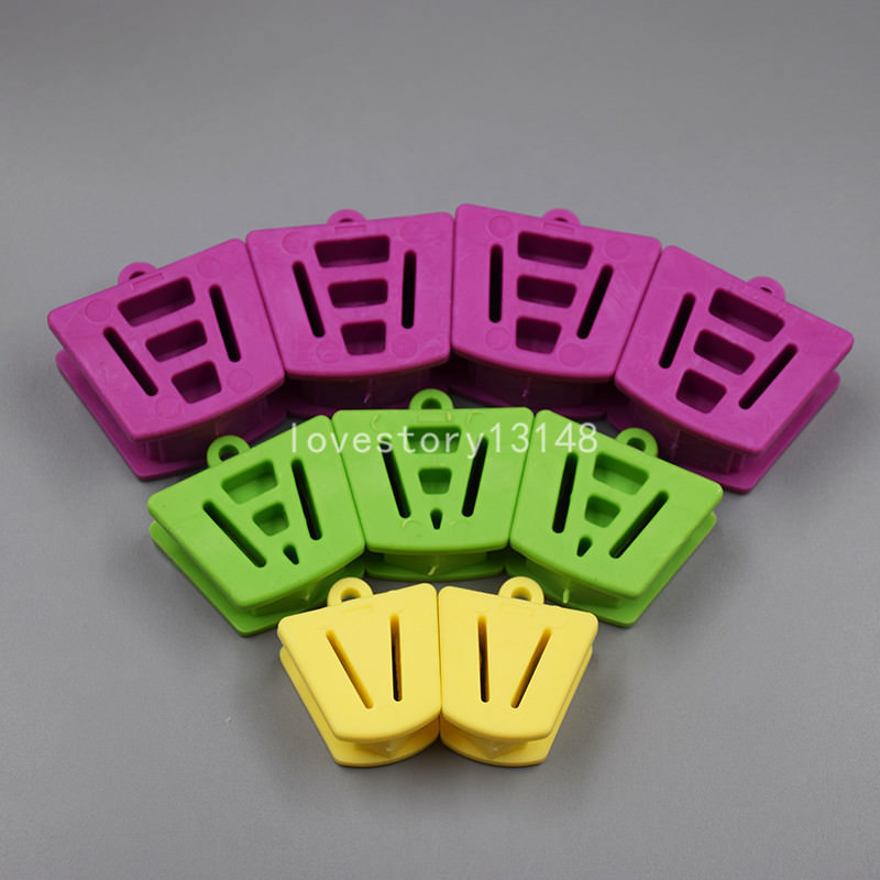 10/20/50 Pcs Dental Silicone Latex Mouth Prop Bite Blocks Purple Green Yellow